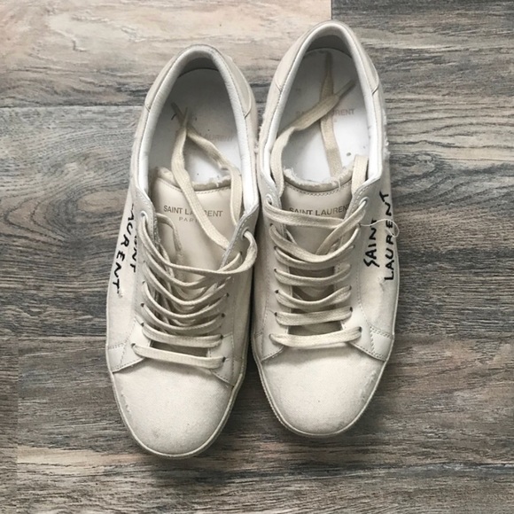 Yves Saint Laurent Shoes - Yves Saint Laurent white sneakers